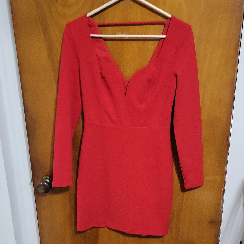 Sexy Womens Red Dress Size Xs By Express - Picture 1 of 8